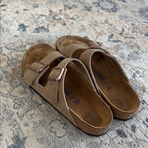 Men’s Brown Leather Birkenstock Sandals